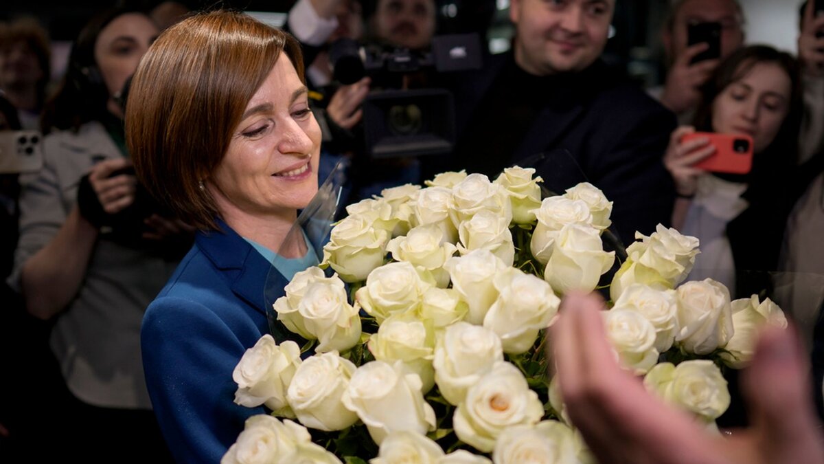 Moldova's pro-EU president wins second term after defeating pro-Russian rival in election