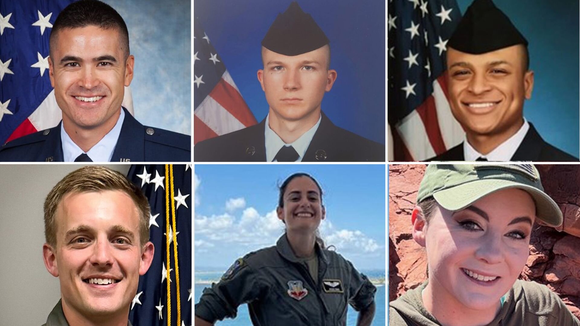 US names the four men and two women killed in refuelling plane crash